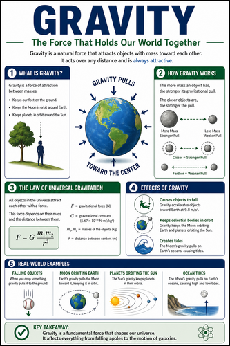 Gravity I High School I Infographic