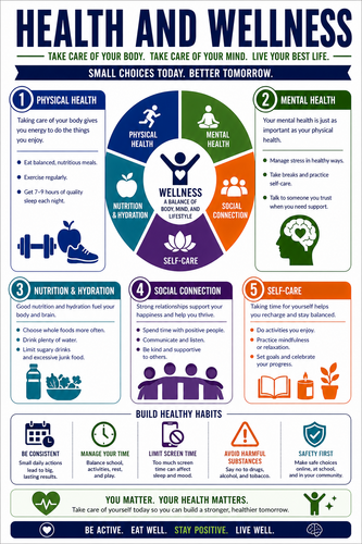 Health and Wellness I High School I Infographic