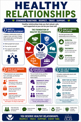 Healthy Relationships I High School I Infographic
