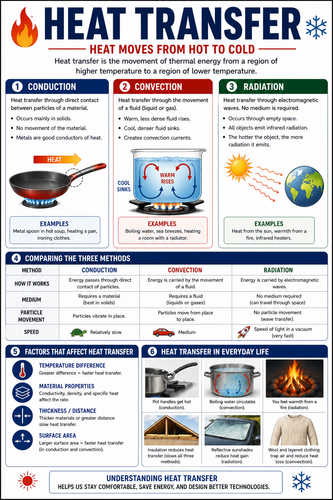 Heat Transfer I High School I Infographic