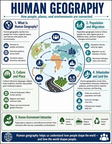Human Geography I High School I Infographic