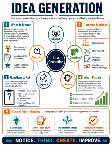 Idea Generation I High School I Infographic