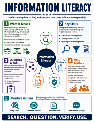 Information Literacy I High School I Infographic