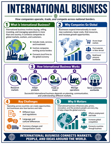 International Business I High School I Infographic