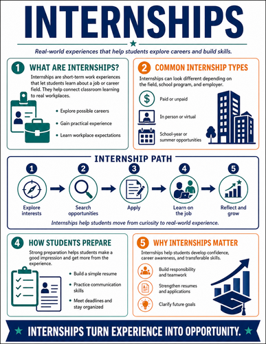 Internships I High School I Infographic