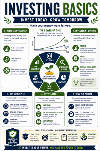Investing Basics I High School I Infographic