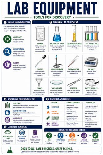 Lab Equipment I High School I Infographic