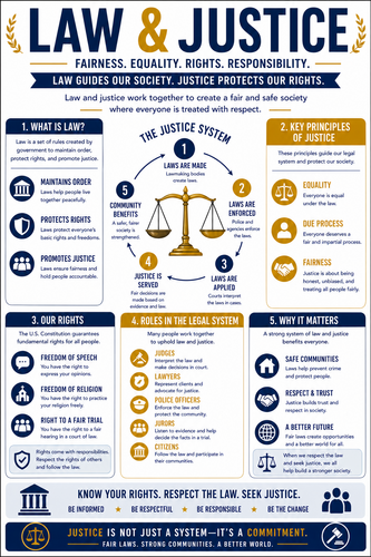 Law and Justice I High School I Infographic