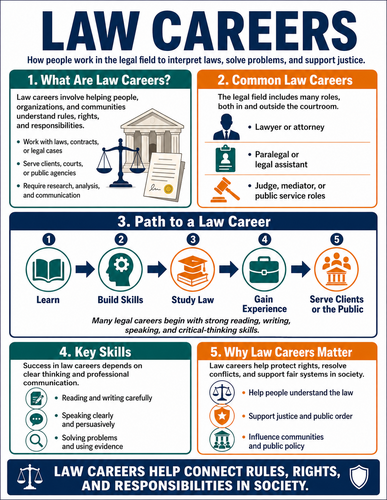 Law Careers I High School I Infographic