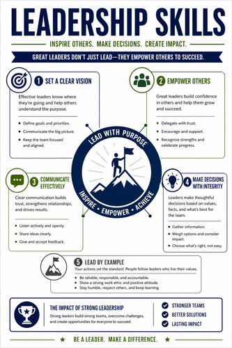 Leadership Skills I High School I Infographic