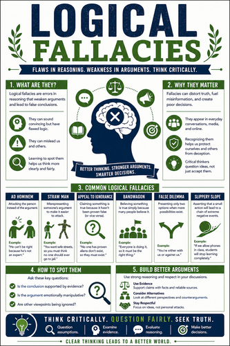 Logical Fallacies I High School I Infographic