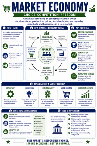 Market Economy I High School I Infographic