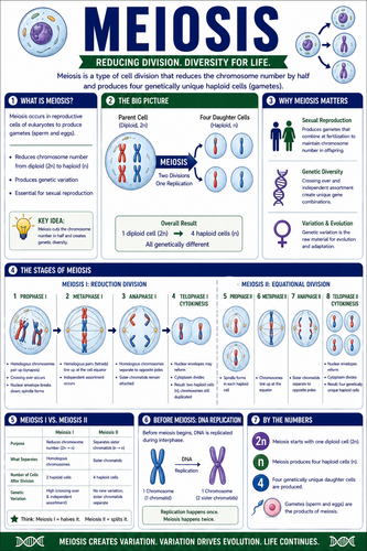 Meiosis I High School I Infographic