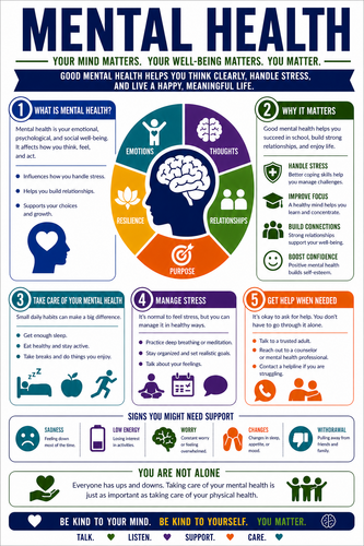 Mental Health I High School I Infographic