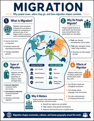 Migration I High School I Infographic