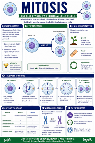 Mitosis I High School I Infographic