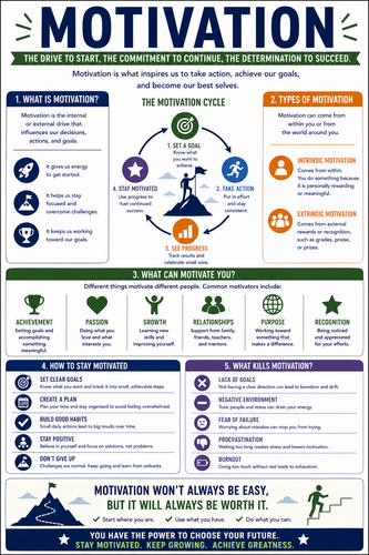 Motivation I High School I Infographic