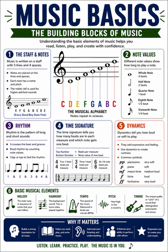 Music Basics I High School I Infographic