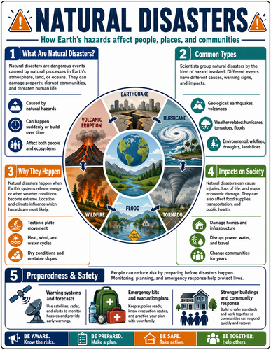 Natural Disasters I High School I Infographic