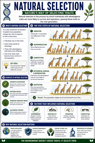 Natural Selection I High School I Infographic