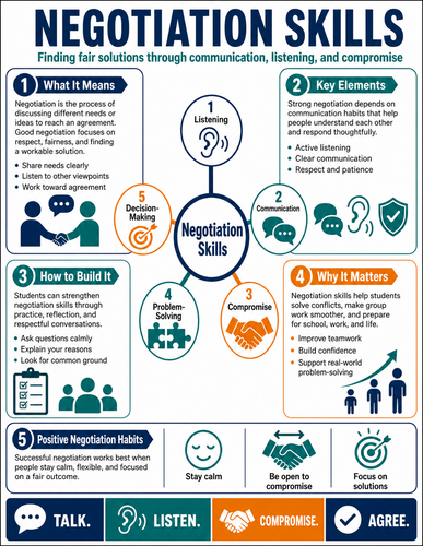 Negotiation Skills I High School I Infographic