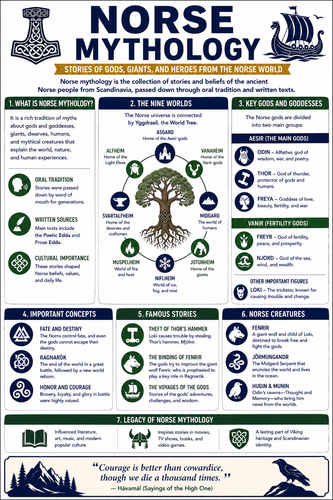 Norse Mythology I High School I Infographic
