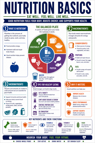 Nutrition Basics I High School I Infographic