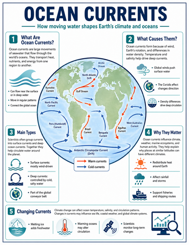 Ocean Currents I High School I Infographic