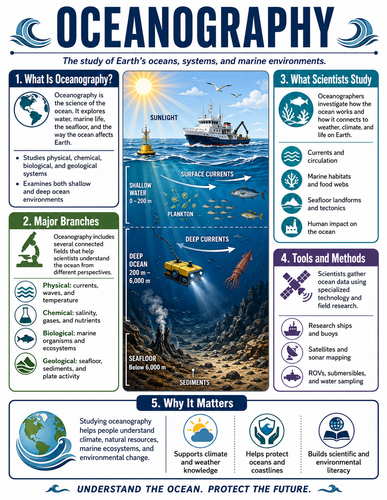 Oceanography I High School I Infographic