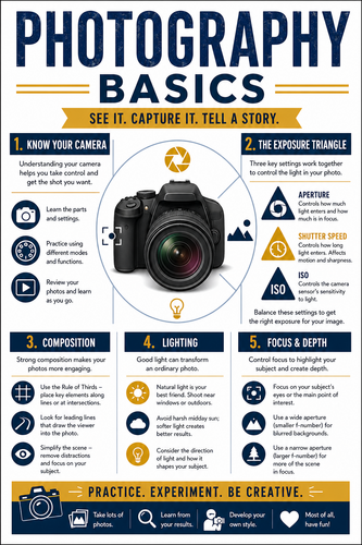 Photography Basics I High School I Infographic