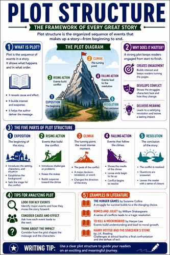 Plot Structure I High School I Infographic