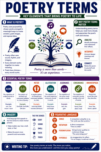Poetry Terms I High School I Infographic