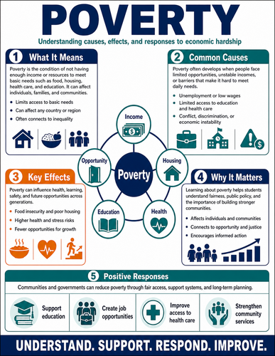 Poverty I High School I Infographic