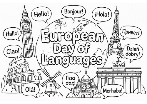 European Day of Languages Colouring Sheet | KS1 & KS2 | FREE