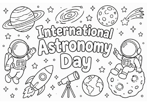 International Astronomy Day Colouring Sheet | KS1 & KS2 | FREE