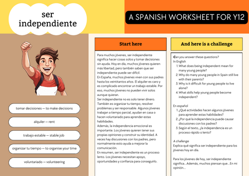 ser independiente - Y12 Spanish