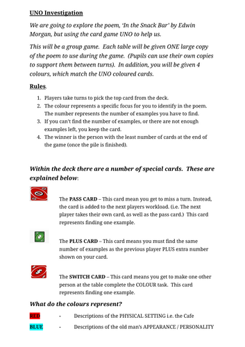 Scottish TA - UNO Game