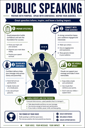 Public Speaking I High School I Infographic