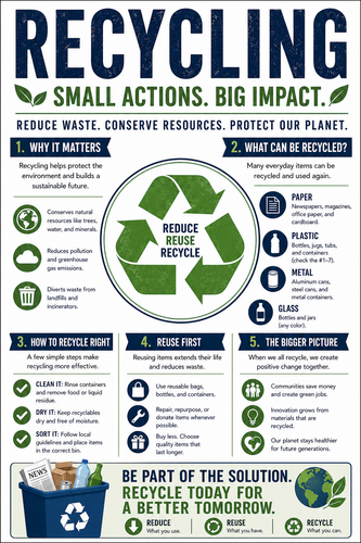 Recycling I High School I Infographic