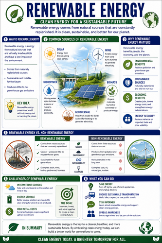Renewable Energy I High School I Infographic