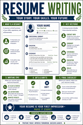 Resume Writing I High School I Infographic