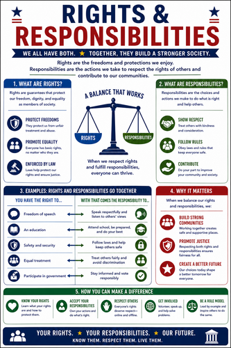 Rights and Responsibilities I High School I Infographic