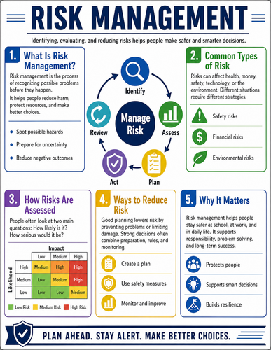 Risk Management I High School I Infographic