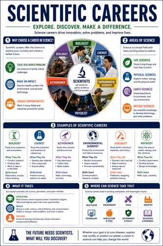 Scientific Careers I High School I Infographic