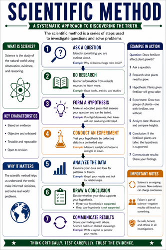 Scientific Method I High School I Infographic
