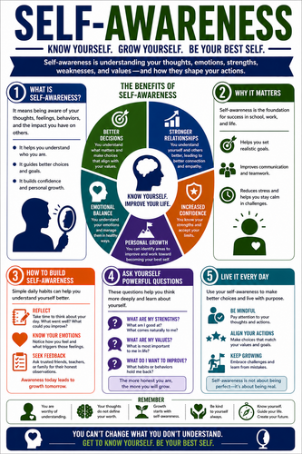 Self Awareness I High School I Infographic
