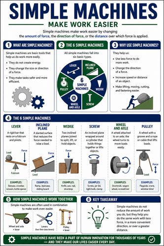 Simple Machines I High School I Infographic