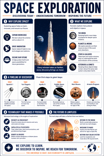 Space Exploration I High School I Infographic