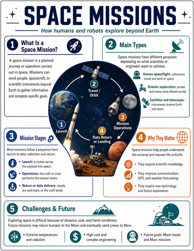 Space Missions I High School I Infographic