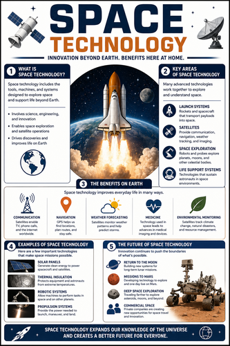 Space Technology I High School I Infographic